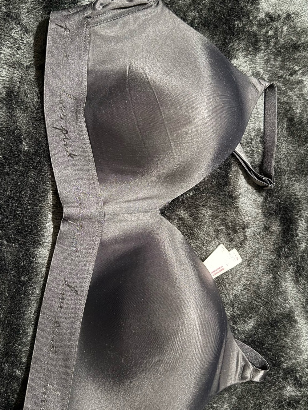 PINK Victoria's Secret Smooth Black T-Shirt Bra